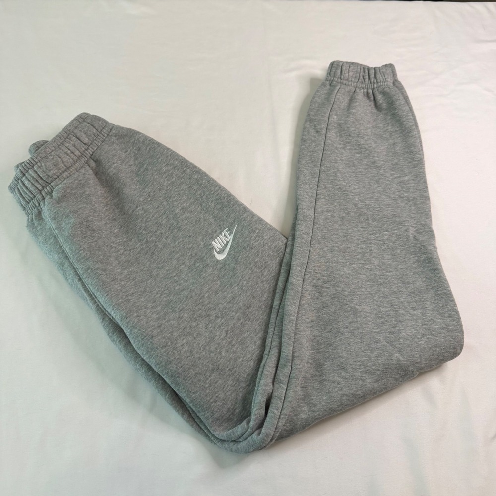 Nike Mens Sportswear Club Fleece Joggers Heather Grey Sweatpants XS